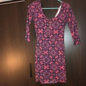 Pink bodycon dress